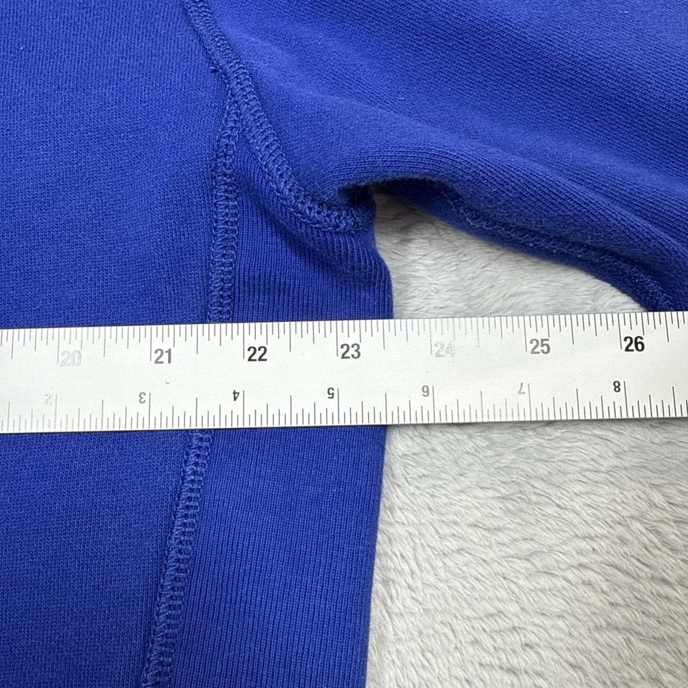 Polo Ralph Lauren Hoodie Mens L Blue Big Pony Embroidered Logo Full Zip Hooded